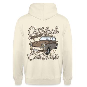 Ostblock Classics Customs - Unisex Hoodie - Vanille-Milchshake - Hinten - Michal (187cm)