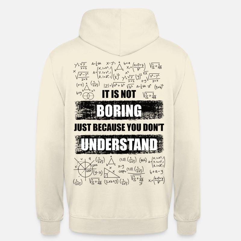 Math student, math teacher Shirt: Math is... - Unisex Hoodie - vanilla