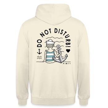 Anker Liebe - Unisex Hoodie - Vanille-Milchshake - Hinten - Michal (187cm)