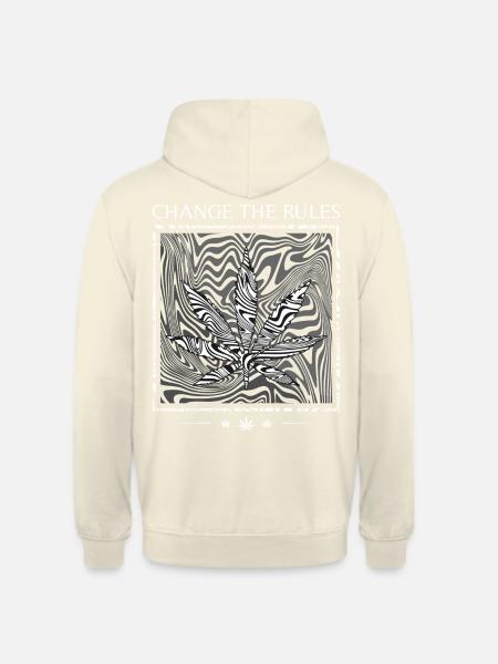 CHANGE THE RULES- WEED - Unisex Hoodie - Vanille-Milchshake