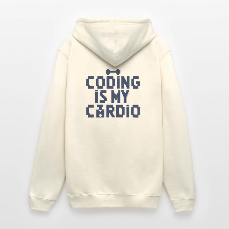 Le codage est mon cardio | Programmeur rétro 8 bits Sweat-shirt à capuche unisexe