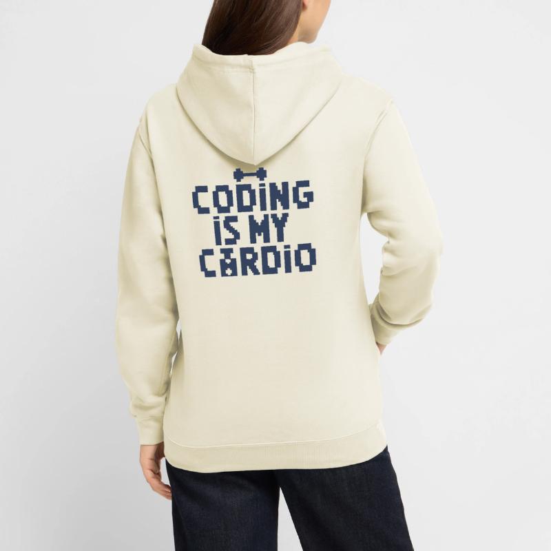 Le codage est mon cardio | Programmeur rétro 8 bits Sweat-shirt à capuche unisexe