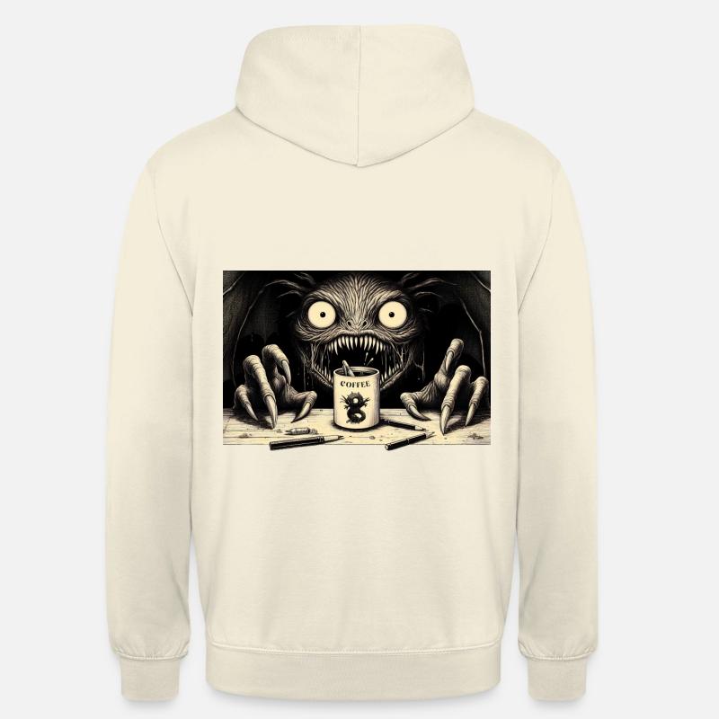 Monstre de café - Sweat-shirt à capuche unisexe - vanille