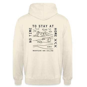 Les montagnes appellent - Sweat-shirt à capuche unisexe - vanille - Dos - Michal (187cm)