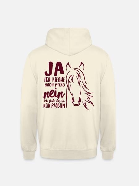 Ja ich rieche nach Pferd - Unisex Hoodie - Vanille-Milchshake