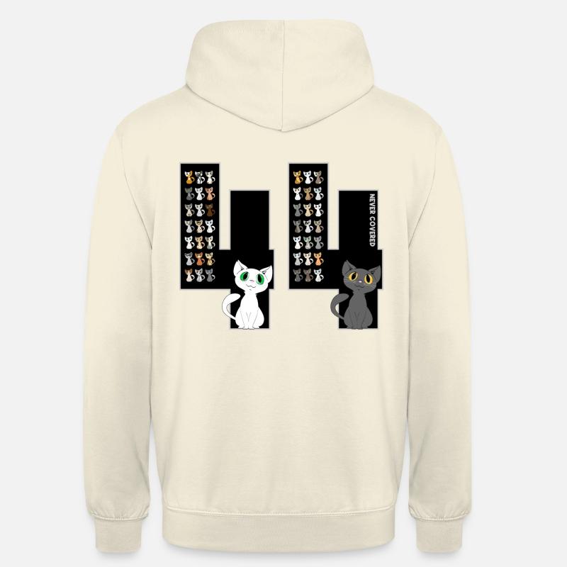 44 Chats - Sweat-shirt à capuche unisexe - vanille