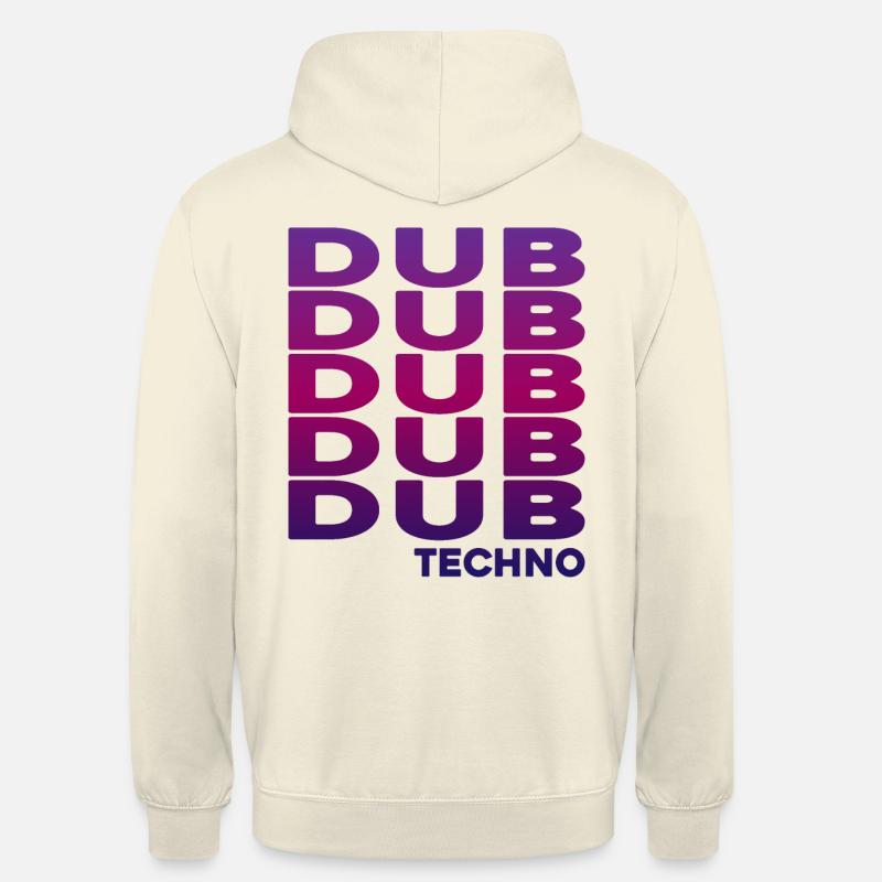 Dub Techno - Sweat-shirt à capuche unisexe - vanille
