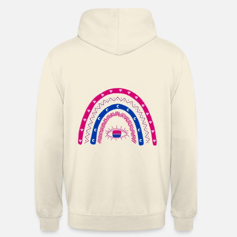 Bisexualité Drapeau Rainbow Bi Pride - Sweat-shirt à capuche unisexe - vanille