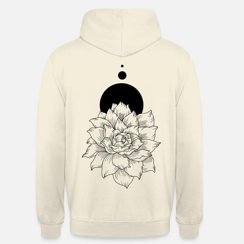 Daliah noir - Sweat-shirt à capuche unisexe - vanille