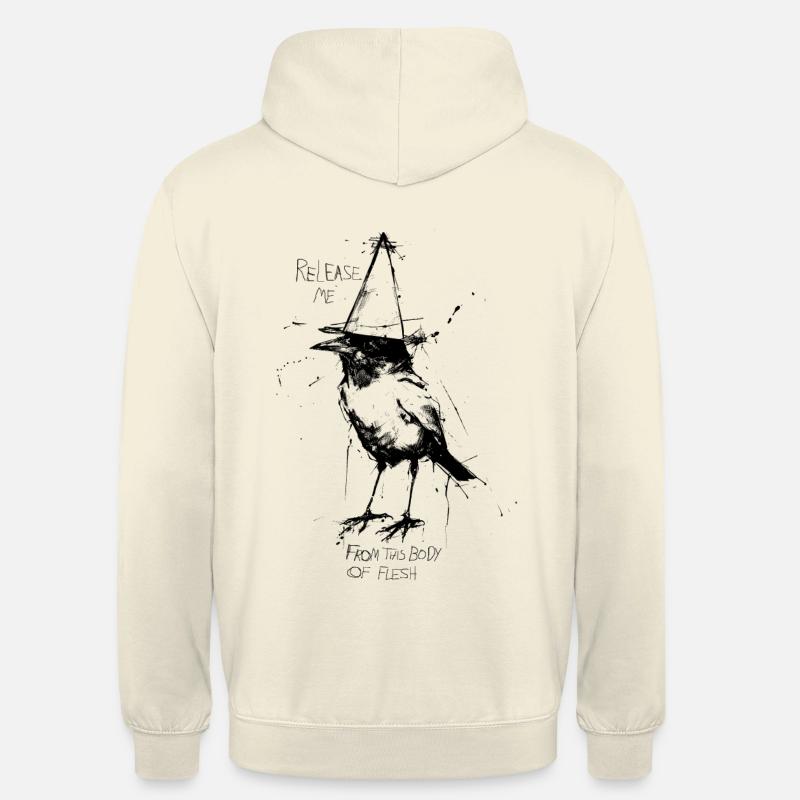 Spitzhutvogel 2 - Sweat-shirt à capuche unisexe - vanille