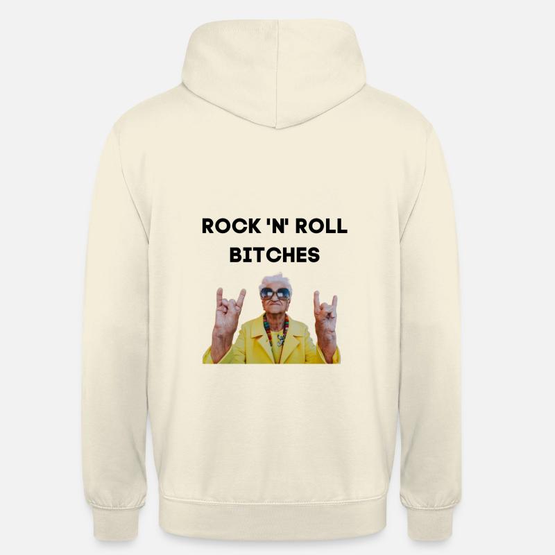 ROCK’n’roll - Sweat-shirt à capuche unisexe - vanille