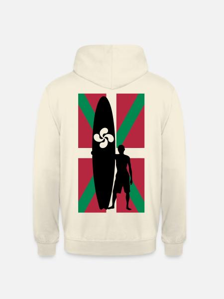 Basque surfer - Unisex Hoodie - vanilla