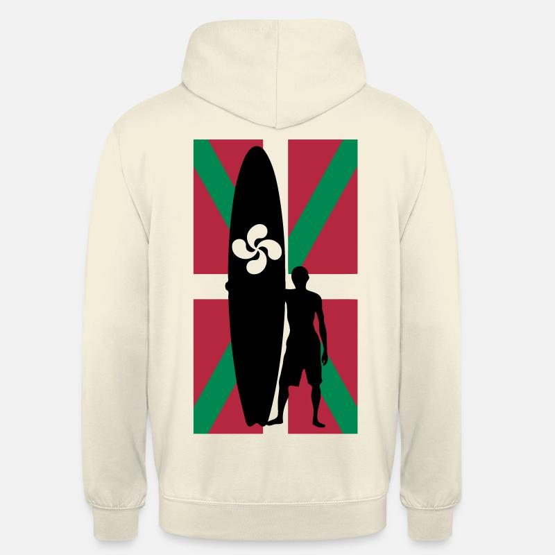 basque surfer - Sweat-shirt à capuche unisexe - vanille
