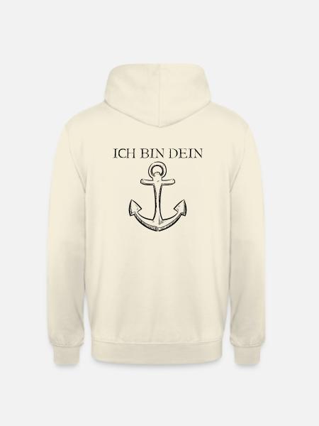 Ich bin dein Anker - Unisex Hoodie - Vanille-Milchshake
