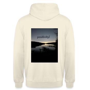 Positivity Lake View - Unisex Hoodie - vanilla - Back - Michal (187cm)
