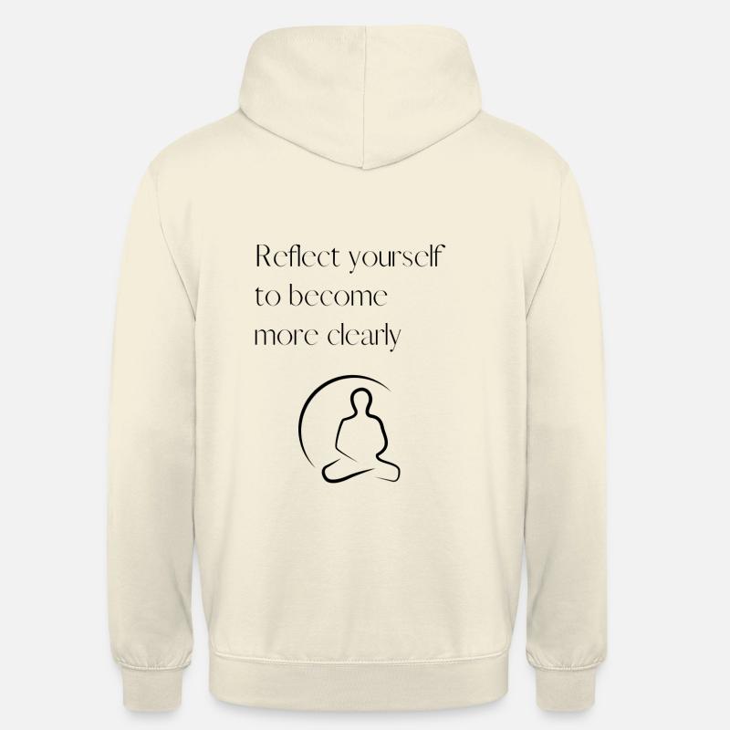Auto-réflexion - clarté - pleine conscience - Sweat-shirt à capuche unisexe - vanille