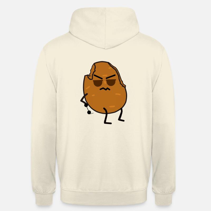 Mauvaise pomme de terre - Sweat-shirt à capuche unisexe - vanille