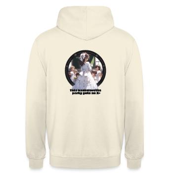 This Bachelorette Party Gets An A+. teacher bride - Unisex Hoodie - vanilla - Back - Michal (187cm)