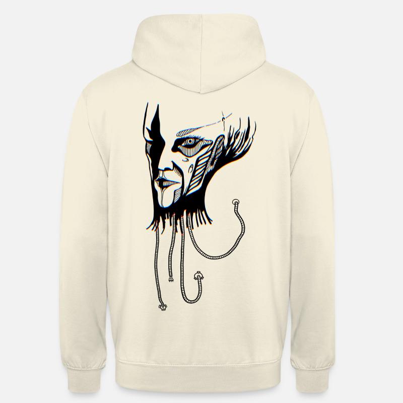 visage étrange - Sweat-shirt à capuche unisexe - vanille