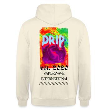 Trippy drip - Unisex Hoodie - vanilla - Back - Michal (187cm)