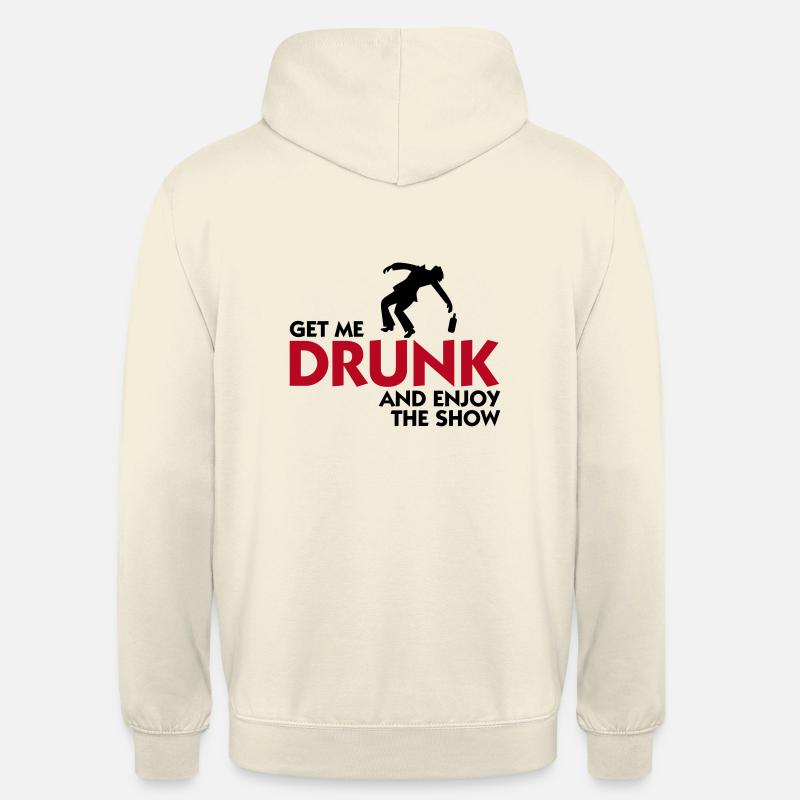 Donnez-moi l alcool et profiter du spectacle! - Sweat-shirt à capuche unisexe - vanille