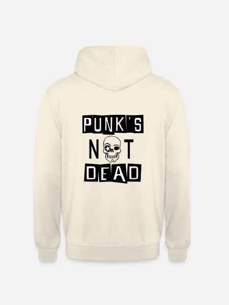 PUNK'S NOT DEAD - Sweat-shirt à capuche unisexe - vanille