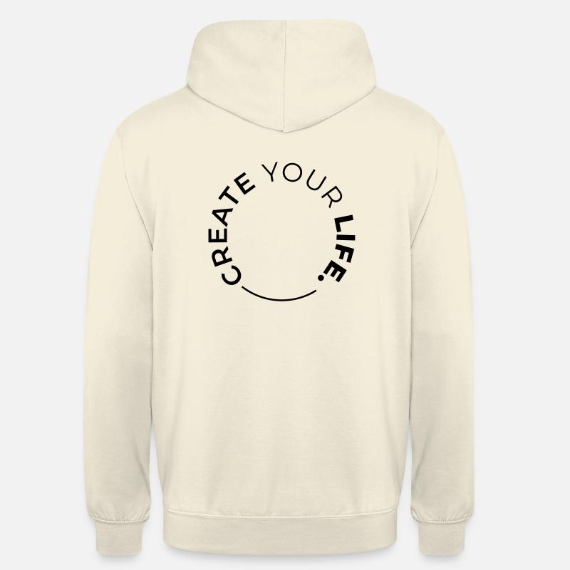 CREATE YOUR LIFE - Unisex Hoodie - Vanille-Milchshake