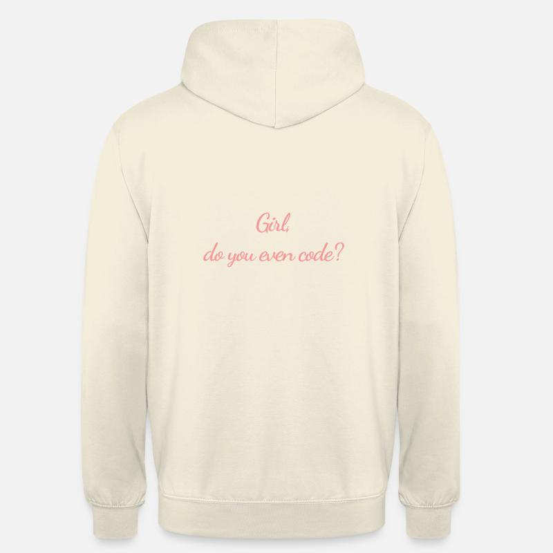 Fille codez-vous même (Programmeur) - Sweat-shirt à capuche unisexe - vanille