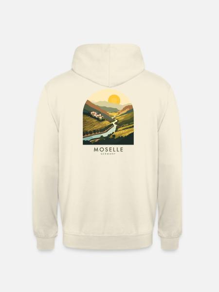 Moselle Germany Wine Country - Unisex Hoodie - Vanille-Milchshake