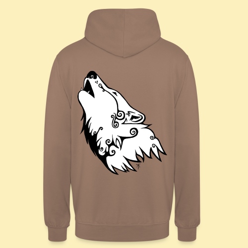 Le Loup de Neved (version blanche) - Sweat-shirt à capuche unisexe