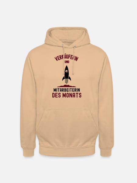 Mitarbeiterin des Monats Verkäuferin Verkauf - Unisex Hoodie - Pfirsich