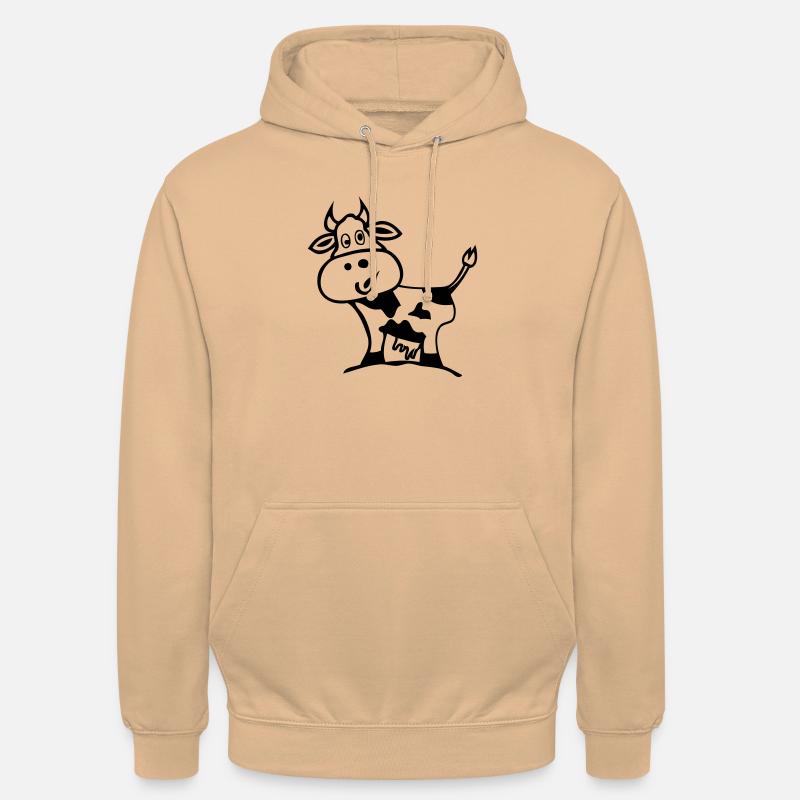 vachement normande1 - Sweat-shirt à capuche unisexe - pêche
