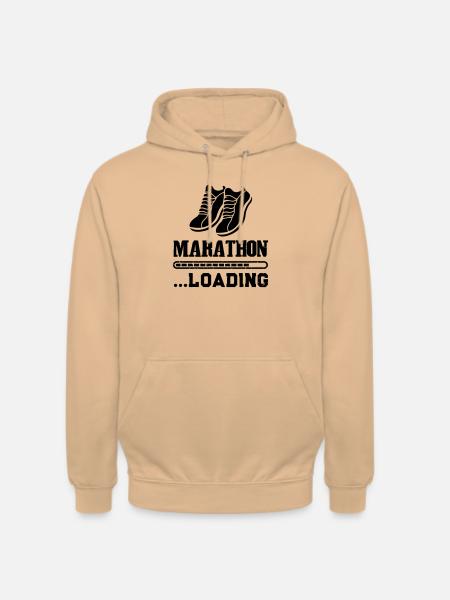 Marathon Loading - Unisex Hoodie - peach