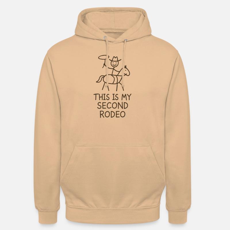C’est mon deuxième rodéo - Sweat-shirt à capuche unisexe - pêche