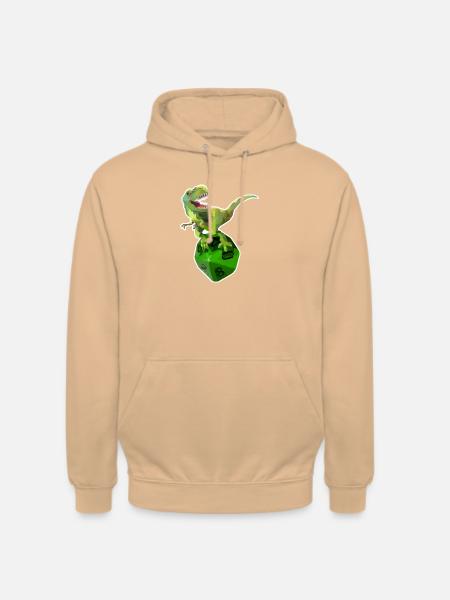 DiceHeroes_Dino4 - Unisex Hoodie - Pfirsich