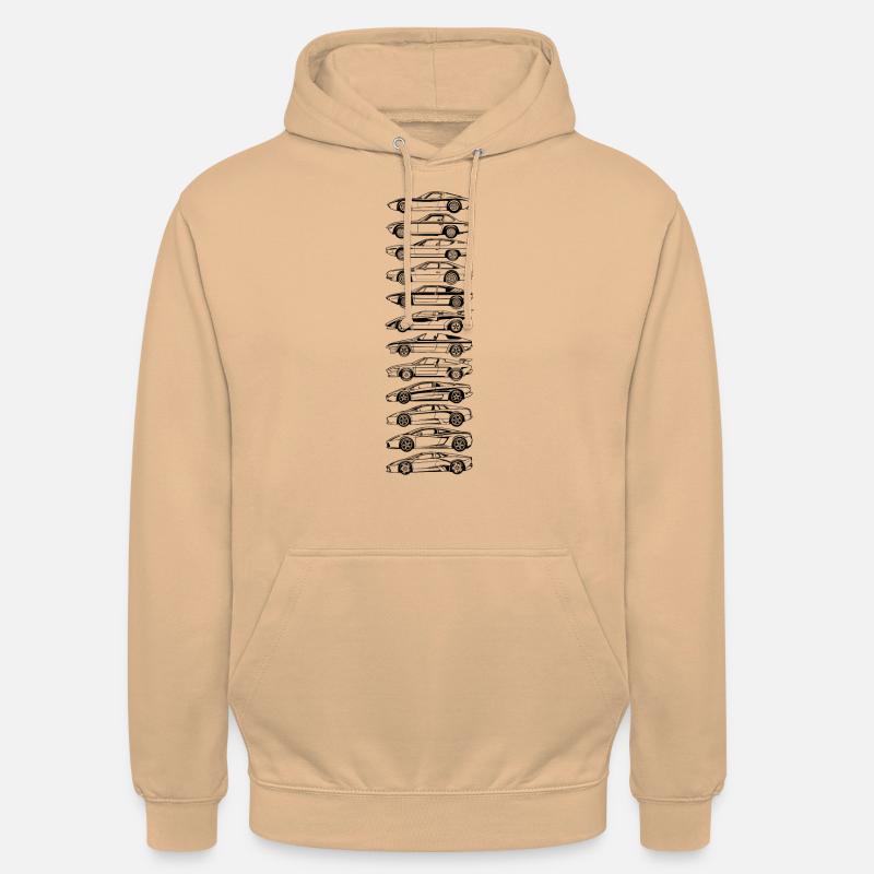 Evolution Schwarzer Lambo - Unisex Hoodie - Pfirsich