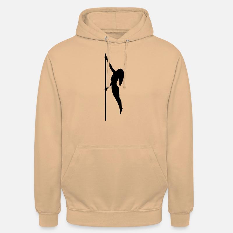 Pole dance, pôle danse - Sweat-shirt à capuche unisexe - pêche