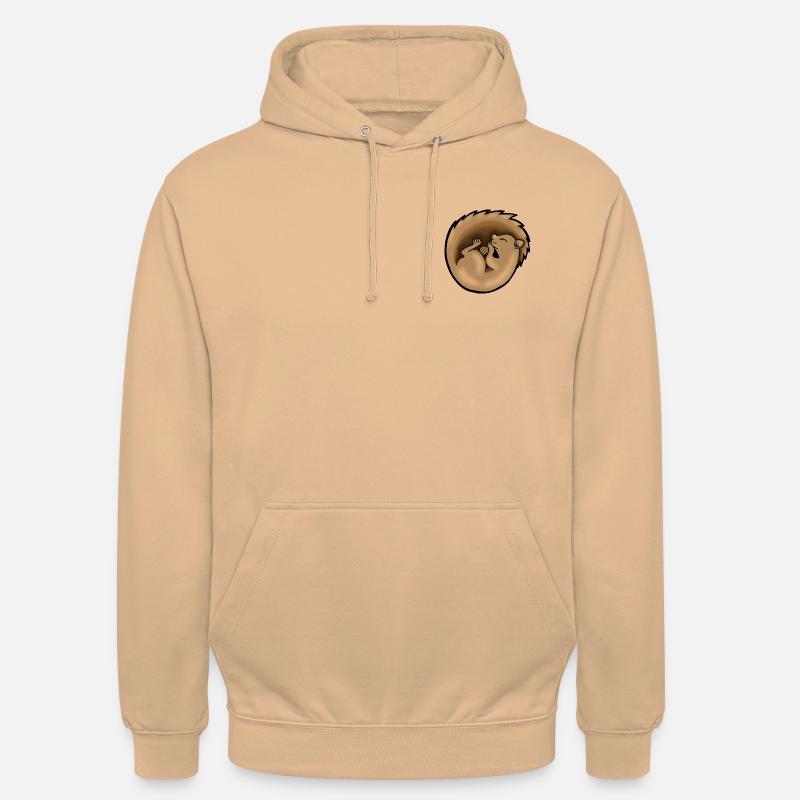 Schlafendes Eichhörnchen - Unisex Hoodie - Pfirsich