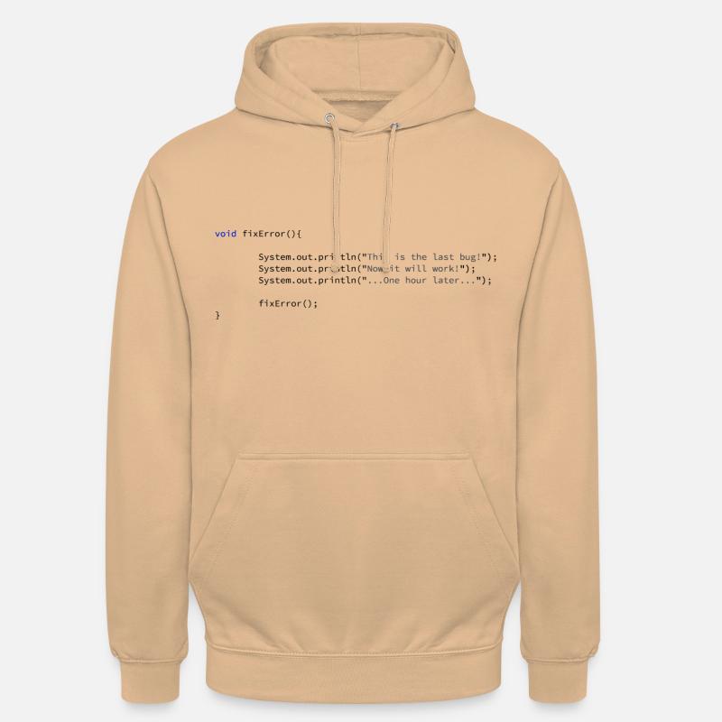 Never ending errors... - Unisex Hoodie - Pfirsich
