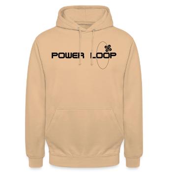Power Loop Shirt - Unisex Hoodie - Pfirsich - Vorne - Alina (178cm) & Michal (187cm)