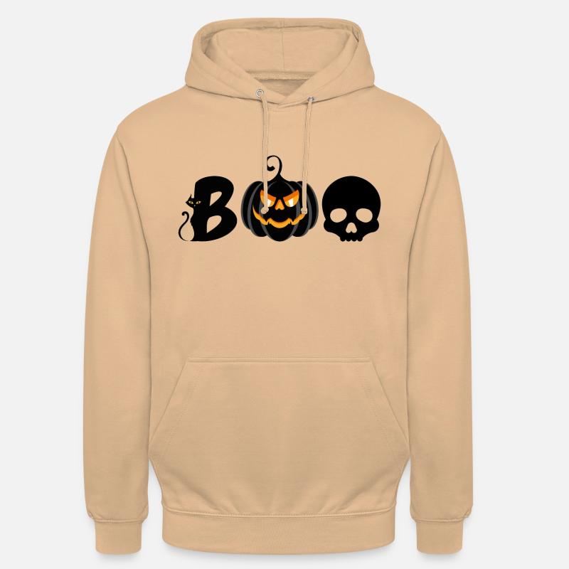Boo Halloween - Sweat-shirt à capuche unisexe - pêche