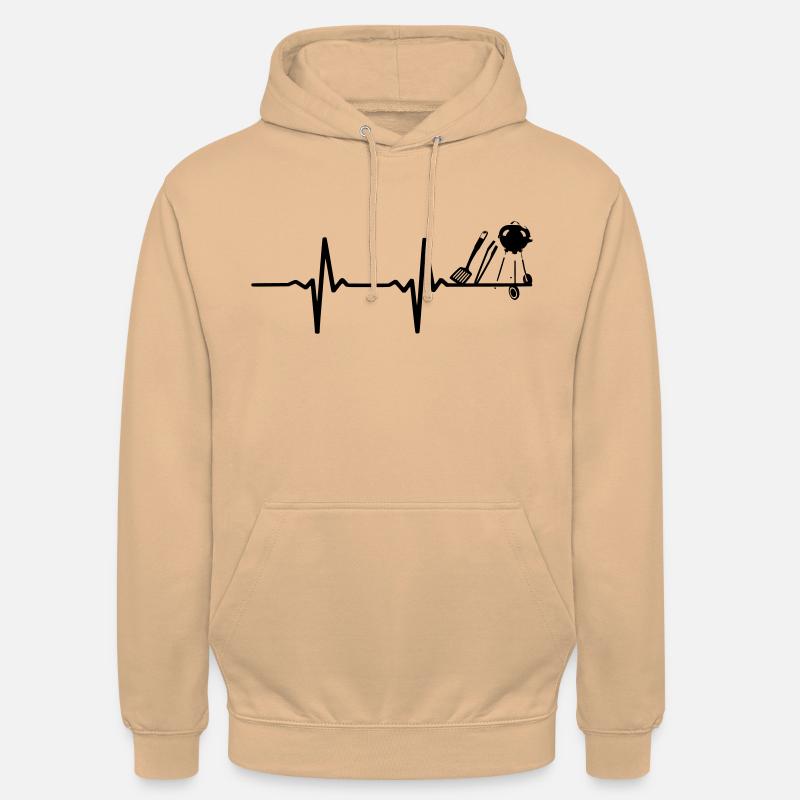 Evolution du gril - Sweat-shirt à capuche unisexe - pêche