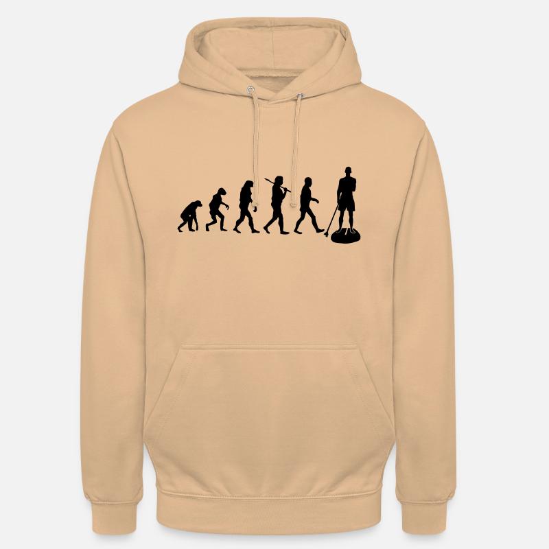 Cadeau évolution SUP - Sweat-shirt à capuche unisexe - pêche