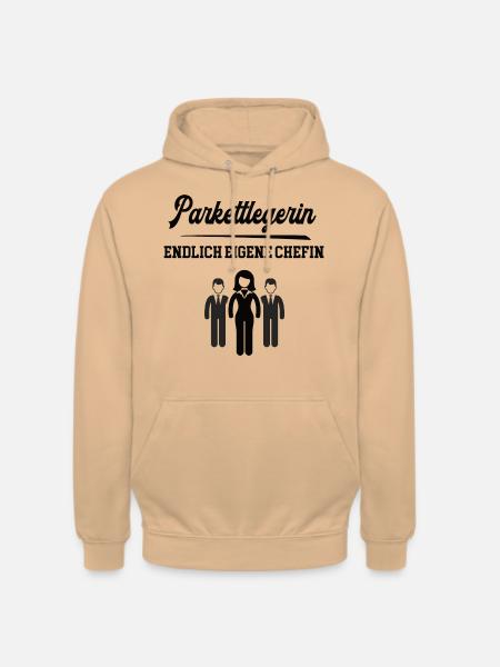 Parkettlegerin Chefin Selbstständigkeit Firma - Unisex Hoodie - Pfirsich