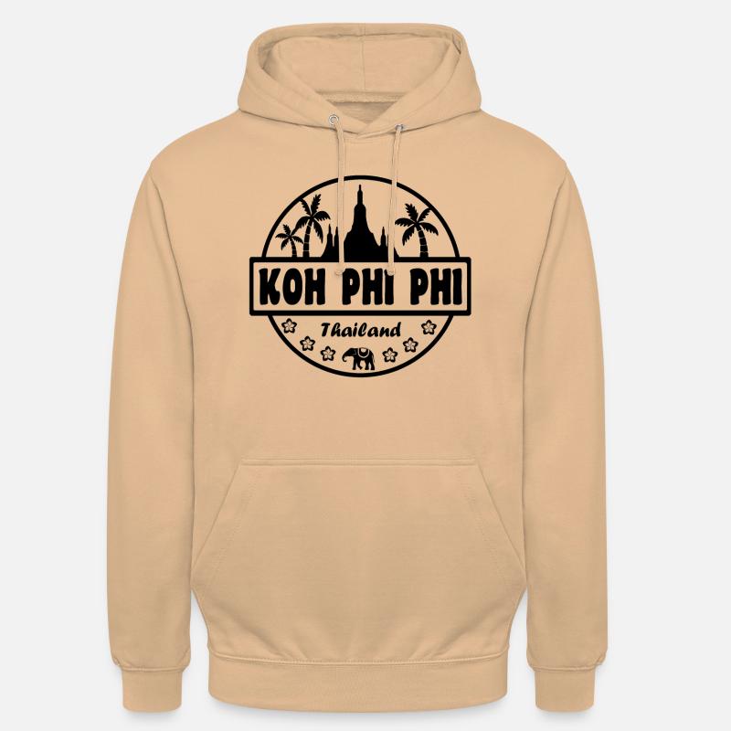 Koh Phi Phi Thaïlande - Sweat-shirt à capuche unisexe - pêche