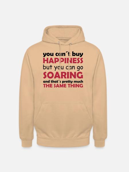happiness soaring - Unisex Hoodie - peach