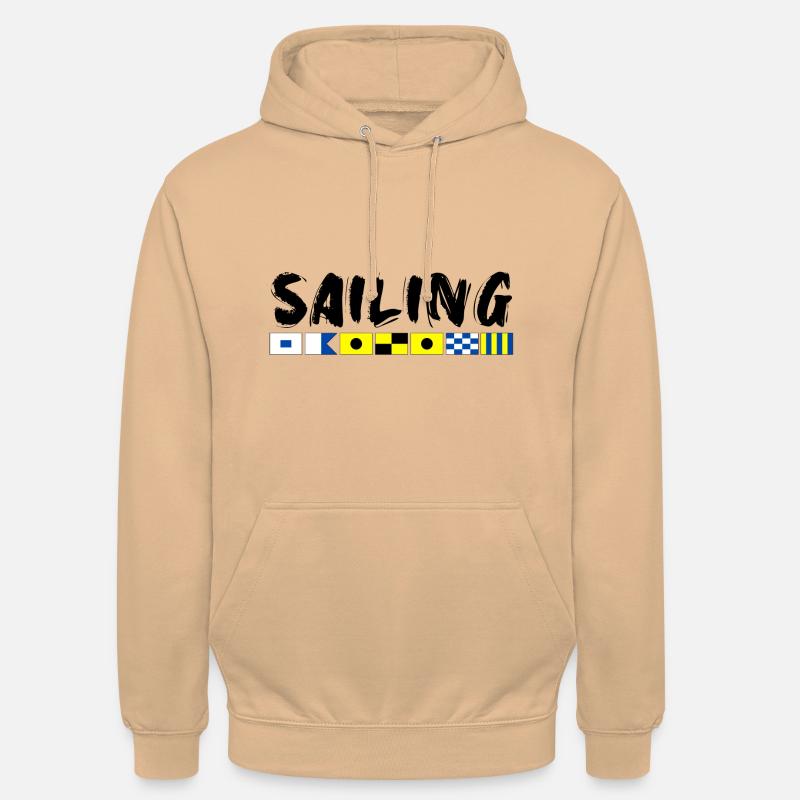 Code du drapeau - Sweat-shirt à capuche unisexe - pêche