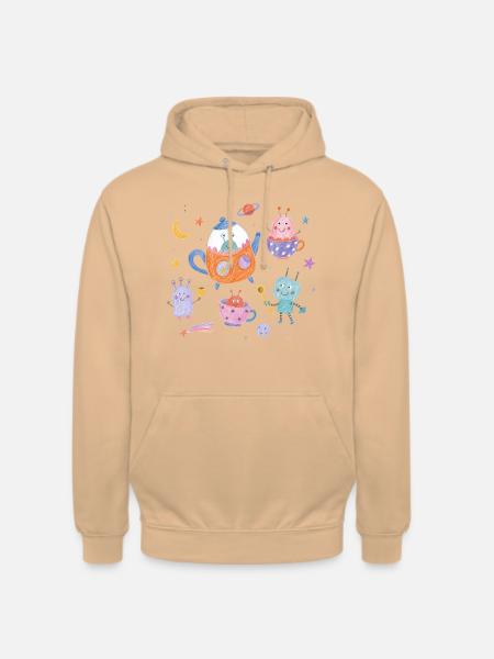 Alien-Teeparty - Unisex Hoodie - Pfirsich