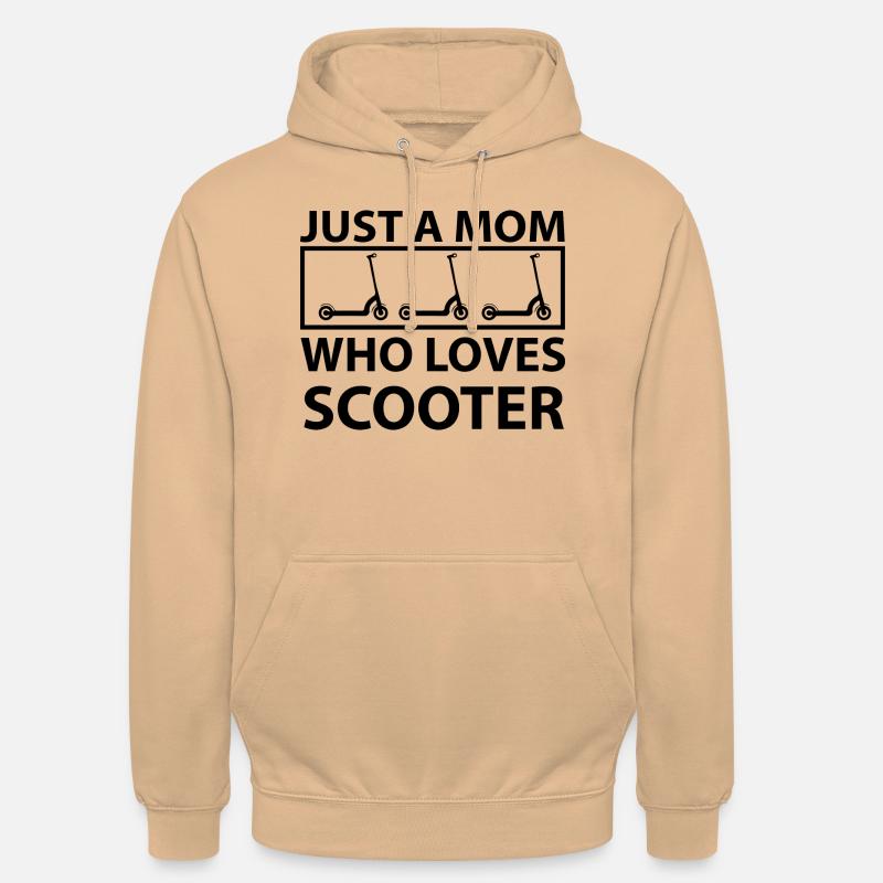 E-Scooter E-Roller Scooter - Sweat-shirt à capuche unisexe - pêche