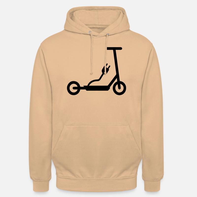 E-Scooter E-Roller Scooter - Sweat-shirt à capuche unisexe - pêche